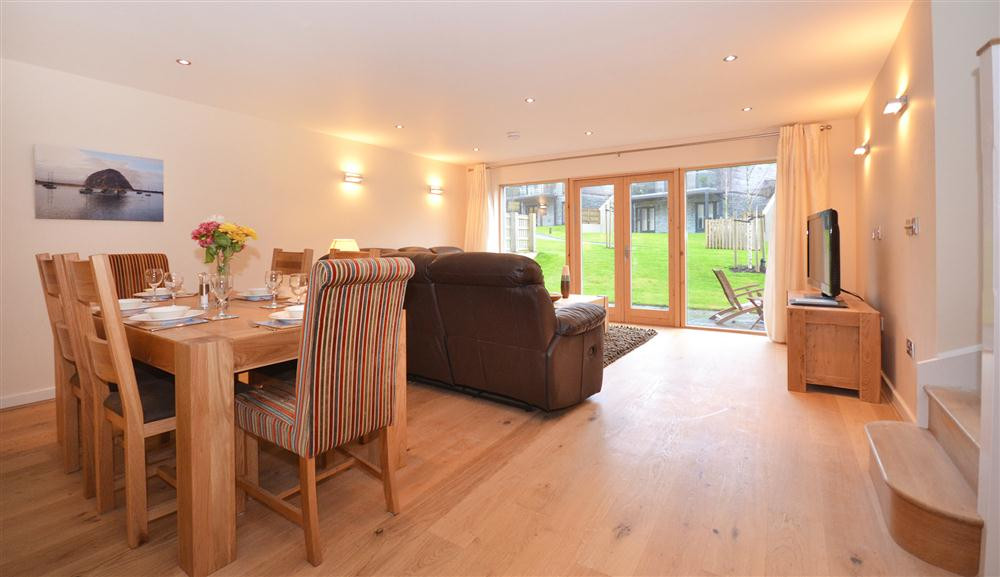 The living and dining area