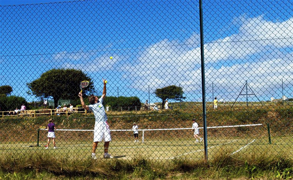 Tennis at Thurlestone, only 100 metres from the property
