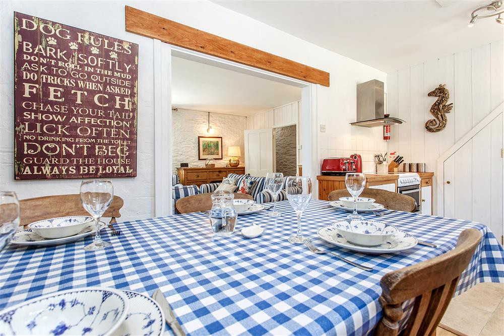 The dining area. 