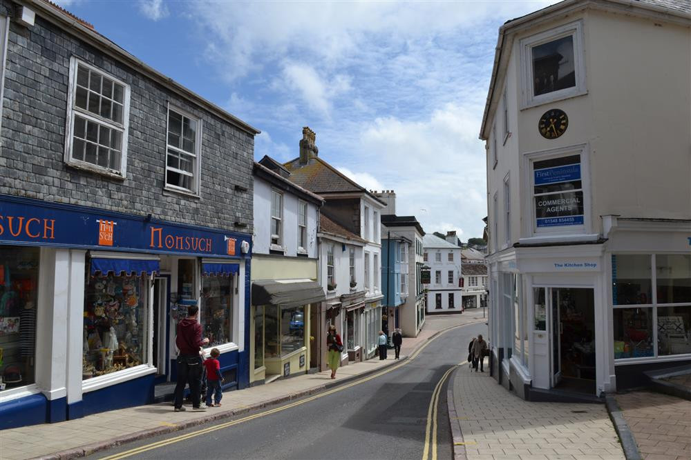 Local shops and amenities in the local town of Kingsbridge.