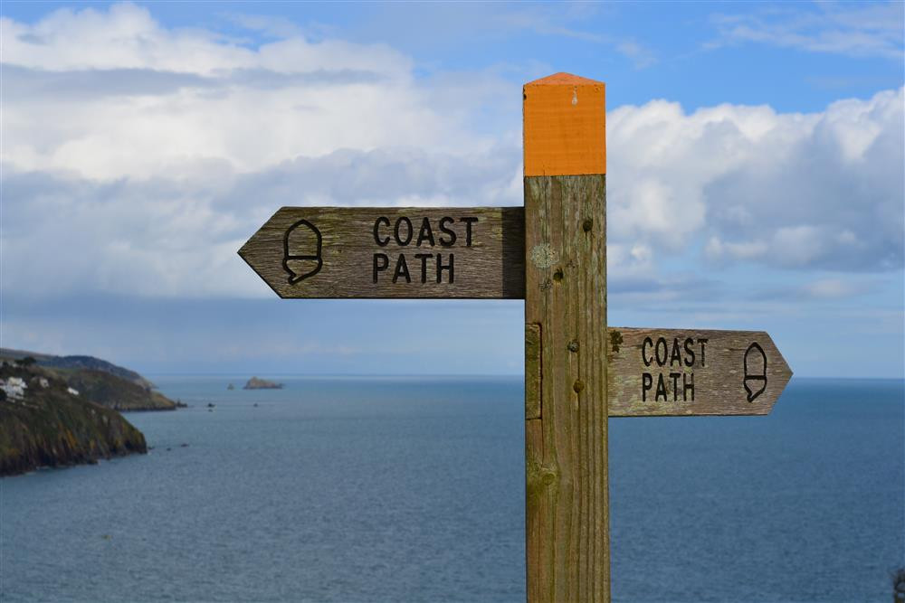 The South West coast path a five minute walk away.
