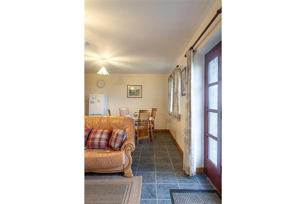 French windows to garden