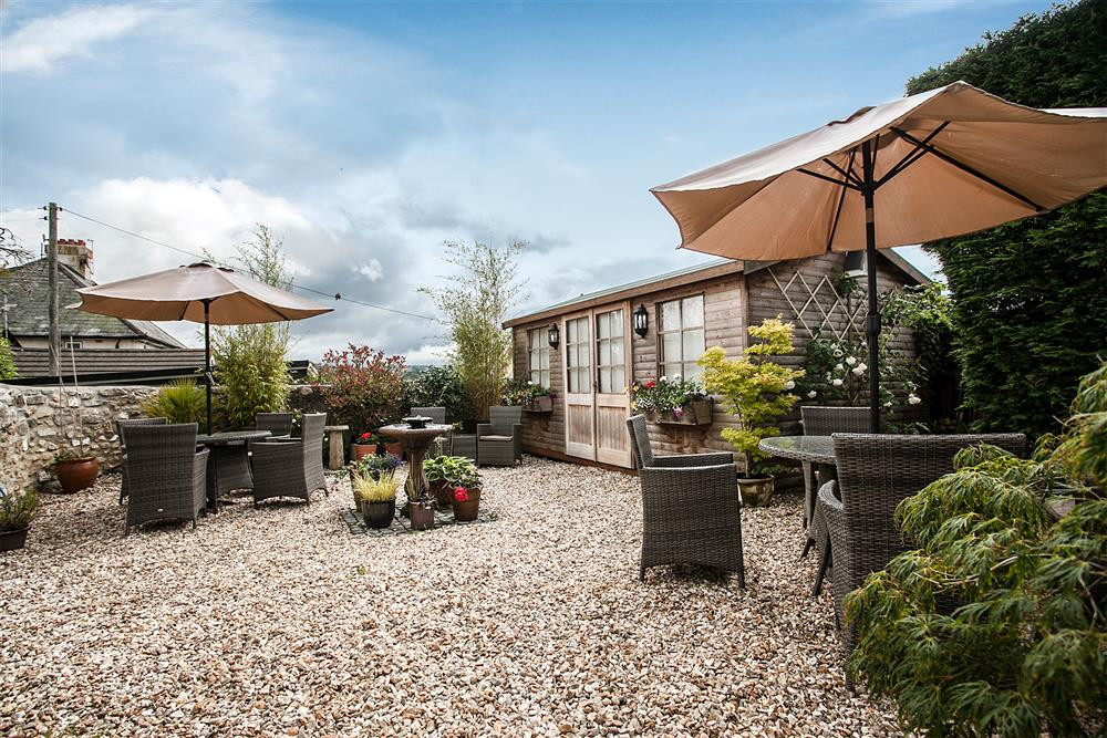 The entrance into the shared garden