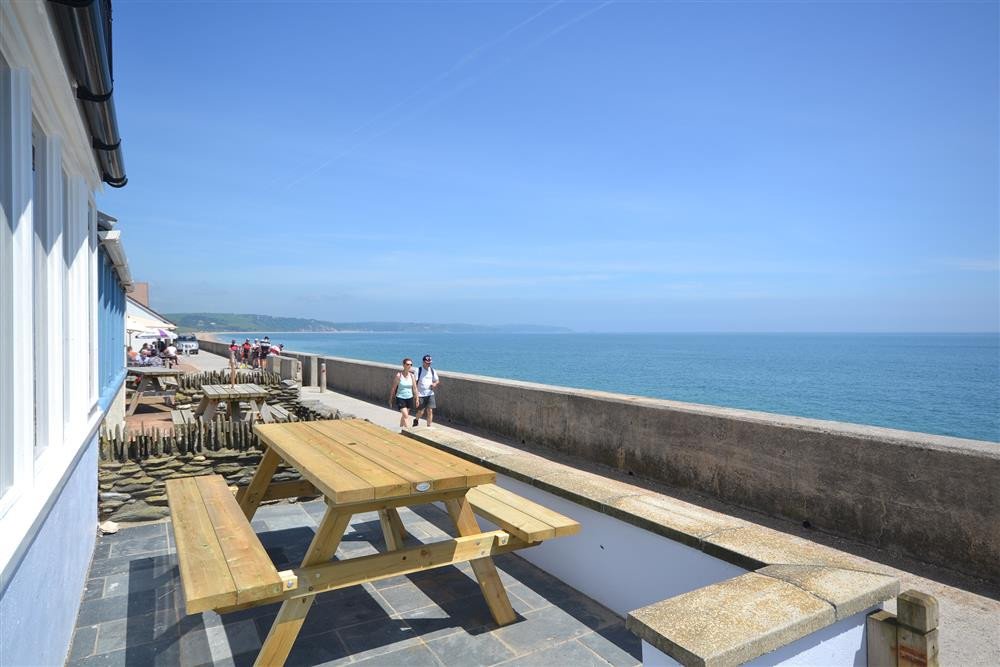 The front terrace and view.