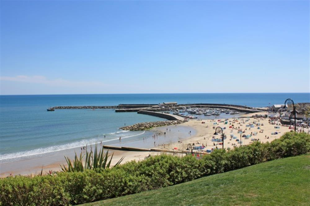 A view of the Beach and Cobb at Lyme Regis