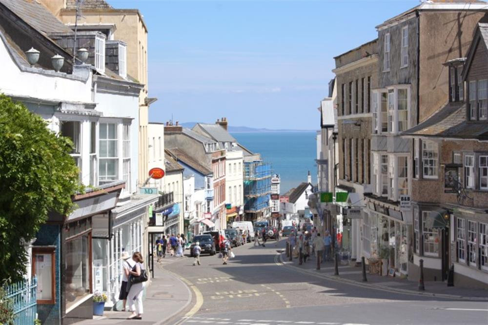 A choice of restaurants, shops and pubs in Lyme Regis