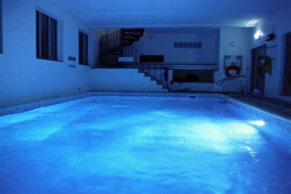 The heated indoor swimming pool