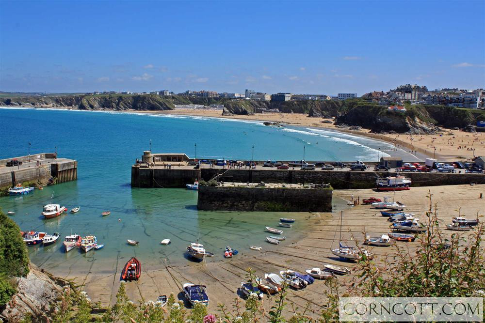 Newquay harbour and beaches