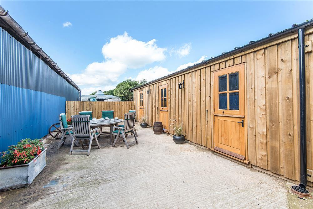 The enclosed courtyard and games room