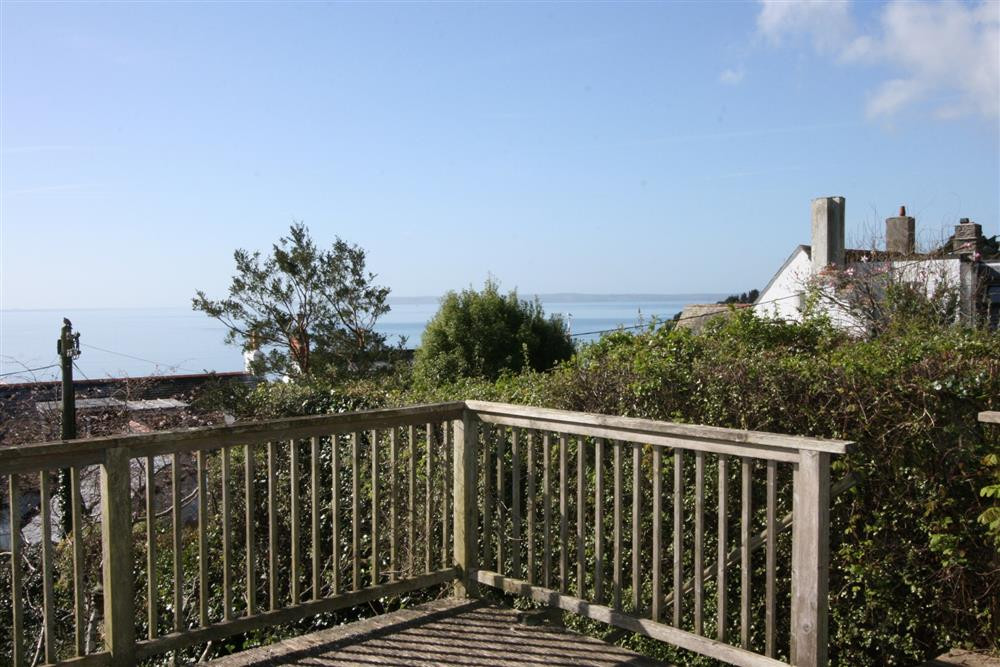 Decked area and view 