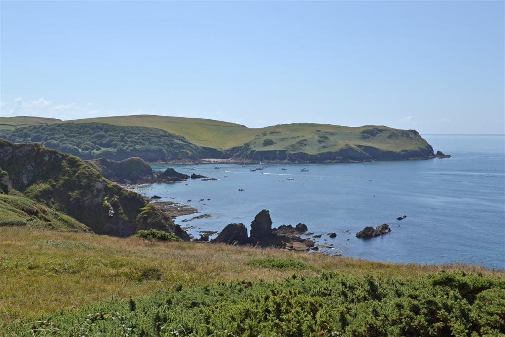 Hope Cove coastal path view