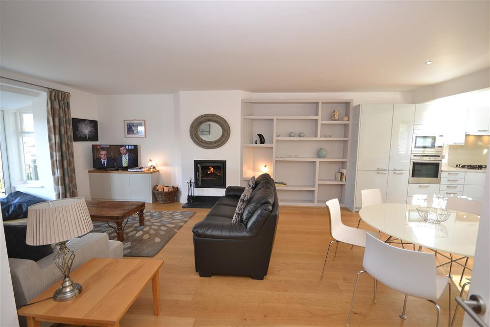 Another view of the open plan living room.