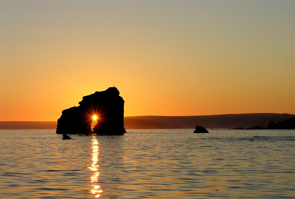 Sunset, Thurlestone Rock