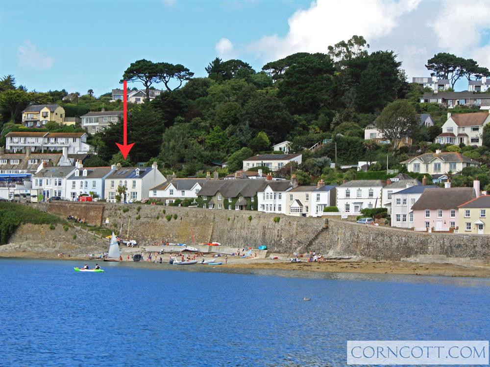 Captains Cottage - see arrow