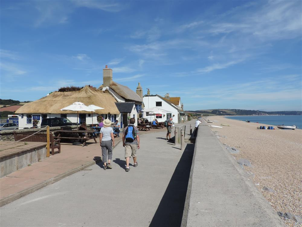A short stroll along the seafront to the famous Start Bay Inn and the next door restaurant the Boat House.