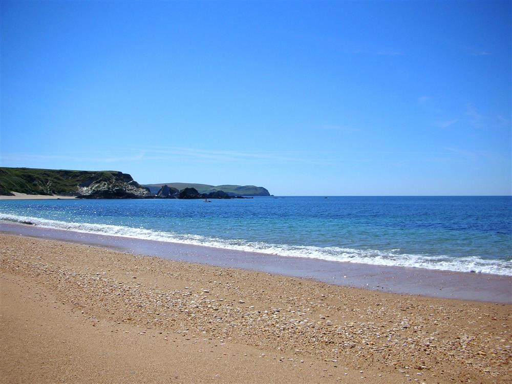 Beach calm sea Bantham folder