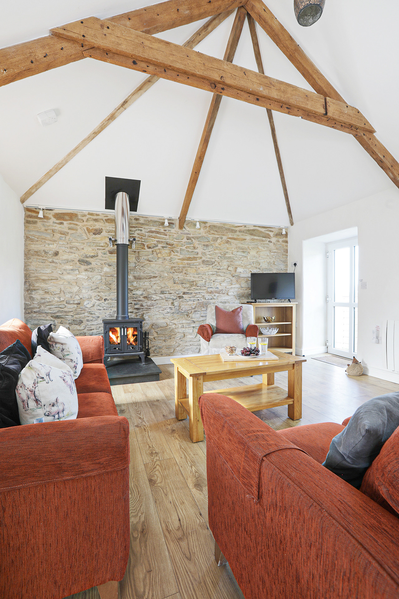 Seating area in open plan living space