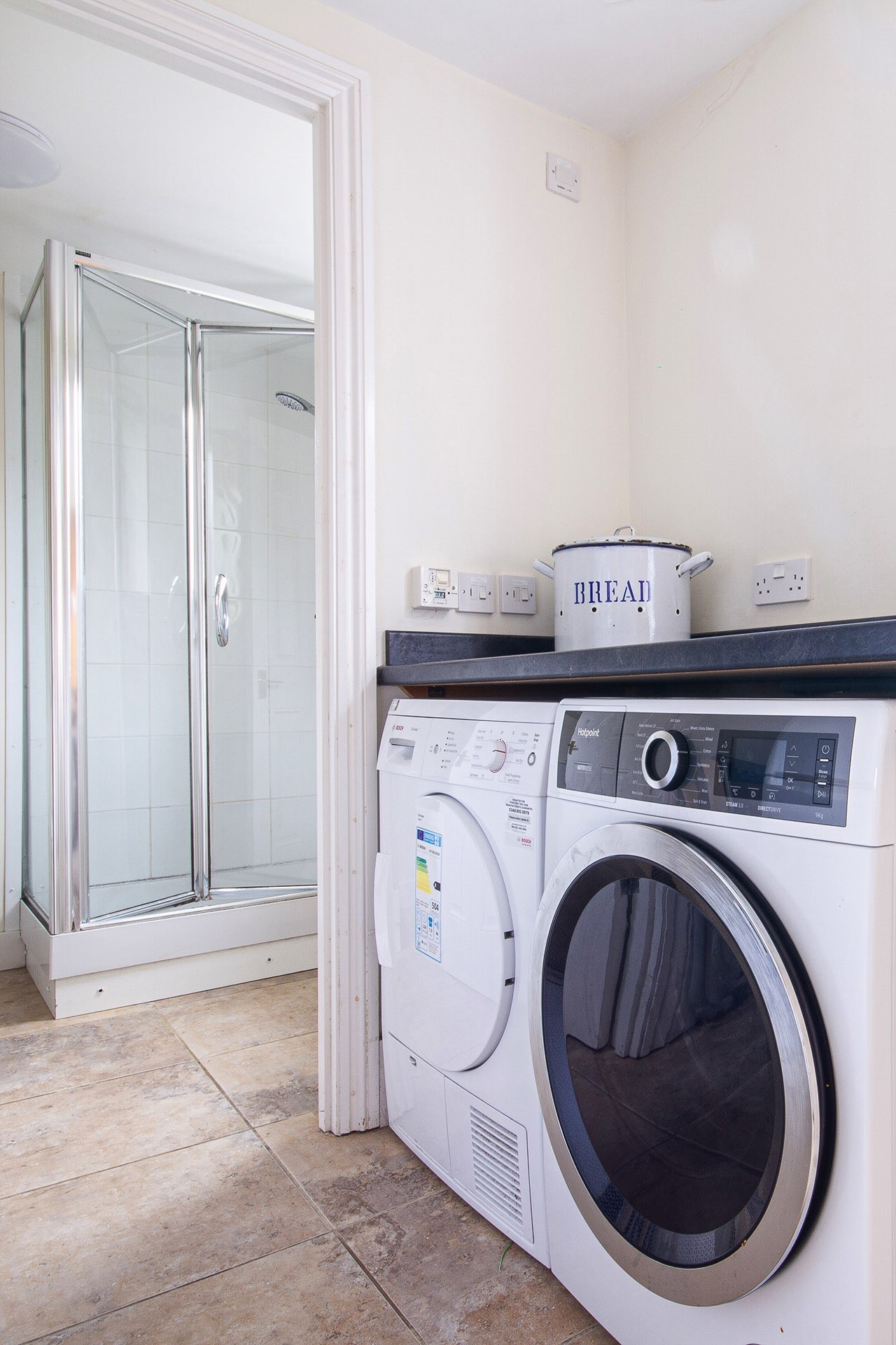 Utility room leading to ground floor shower room
