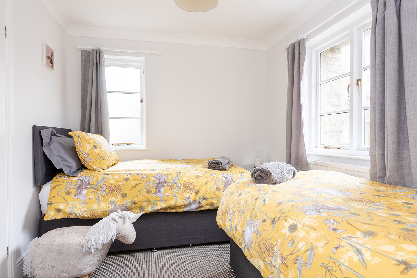 Bedroom 3 with twin 3ft beds.