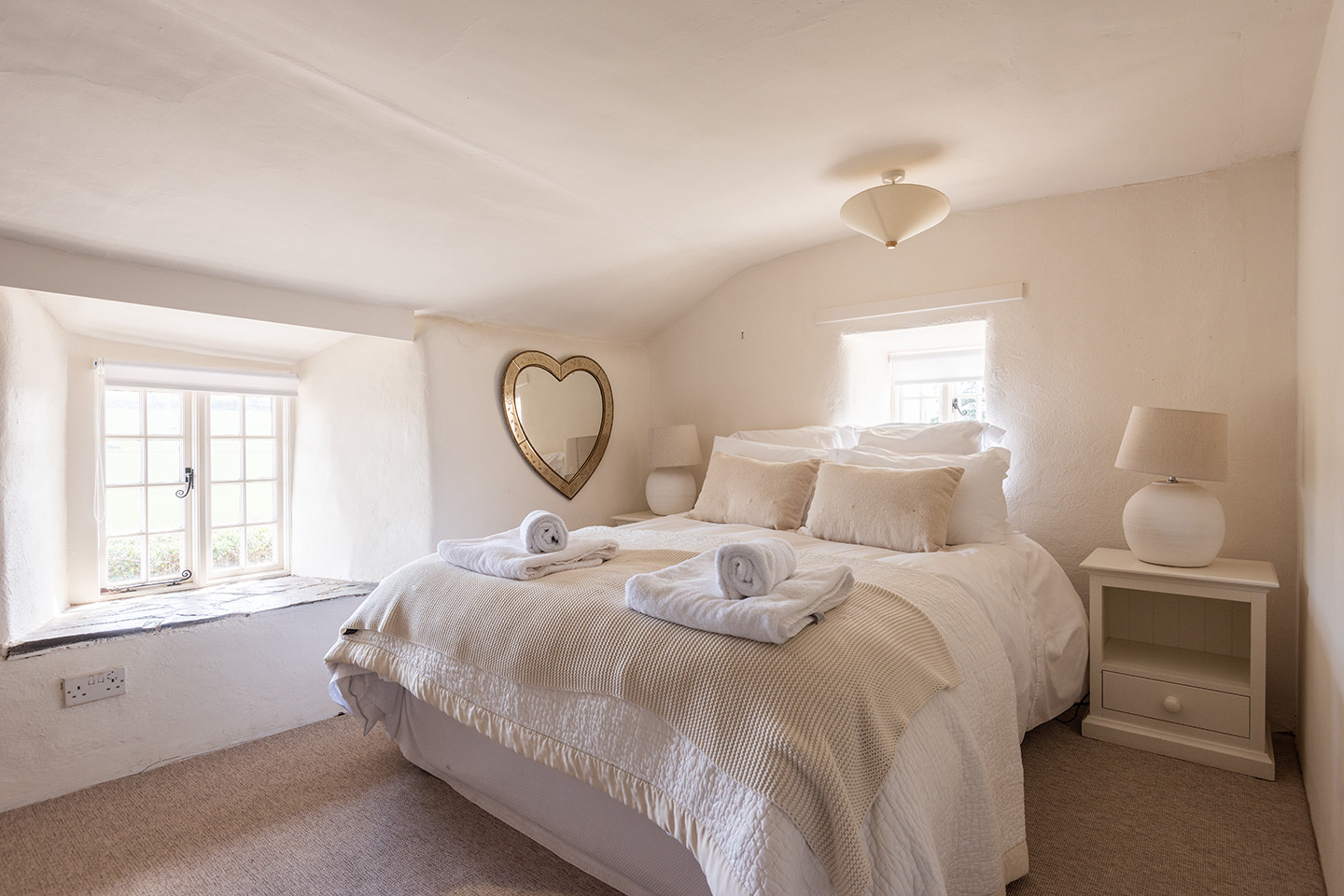 The comfortable master bedroom 