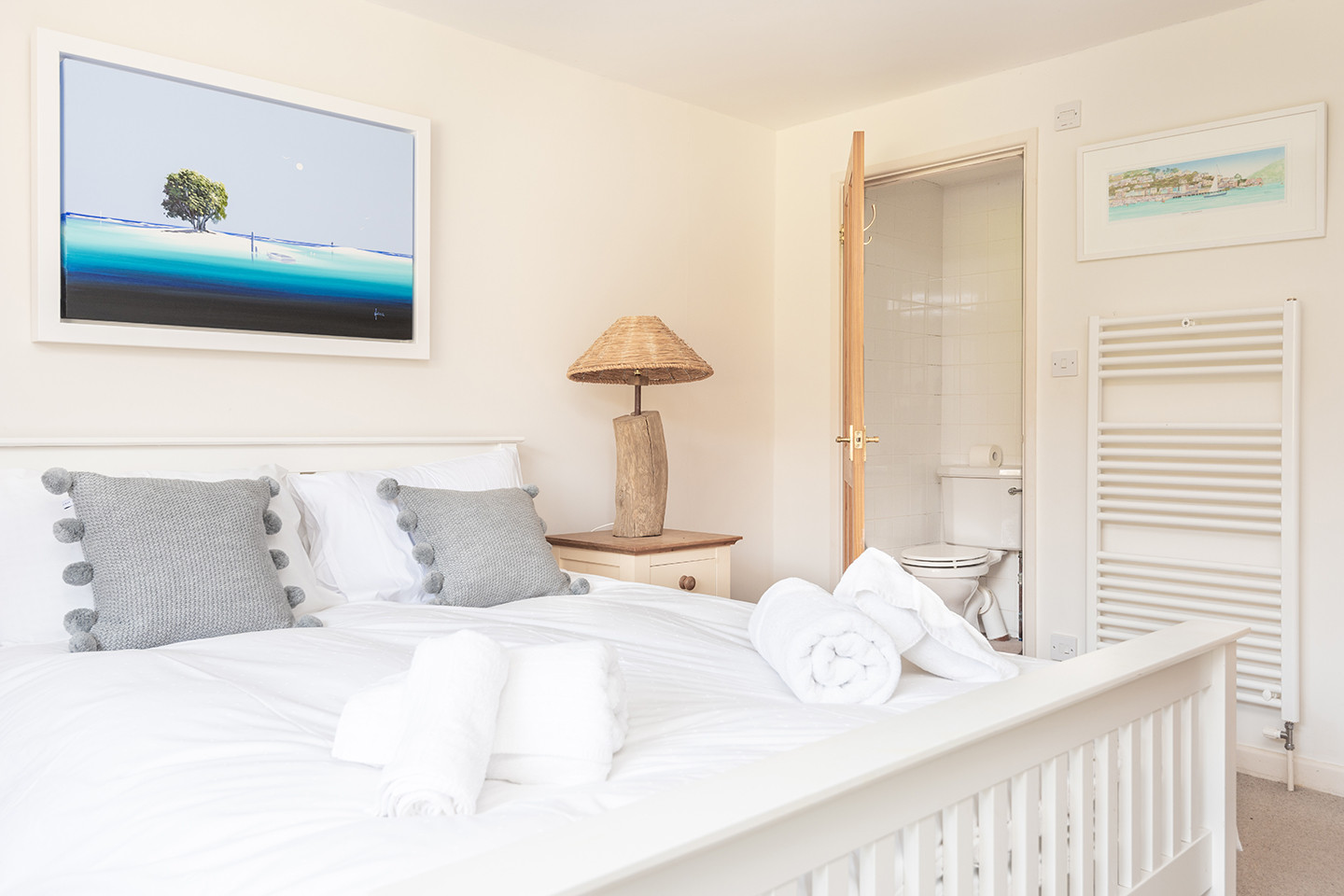 The first downstairs bedroom. 