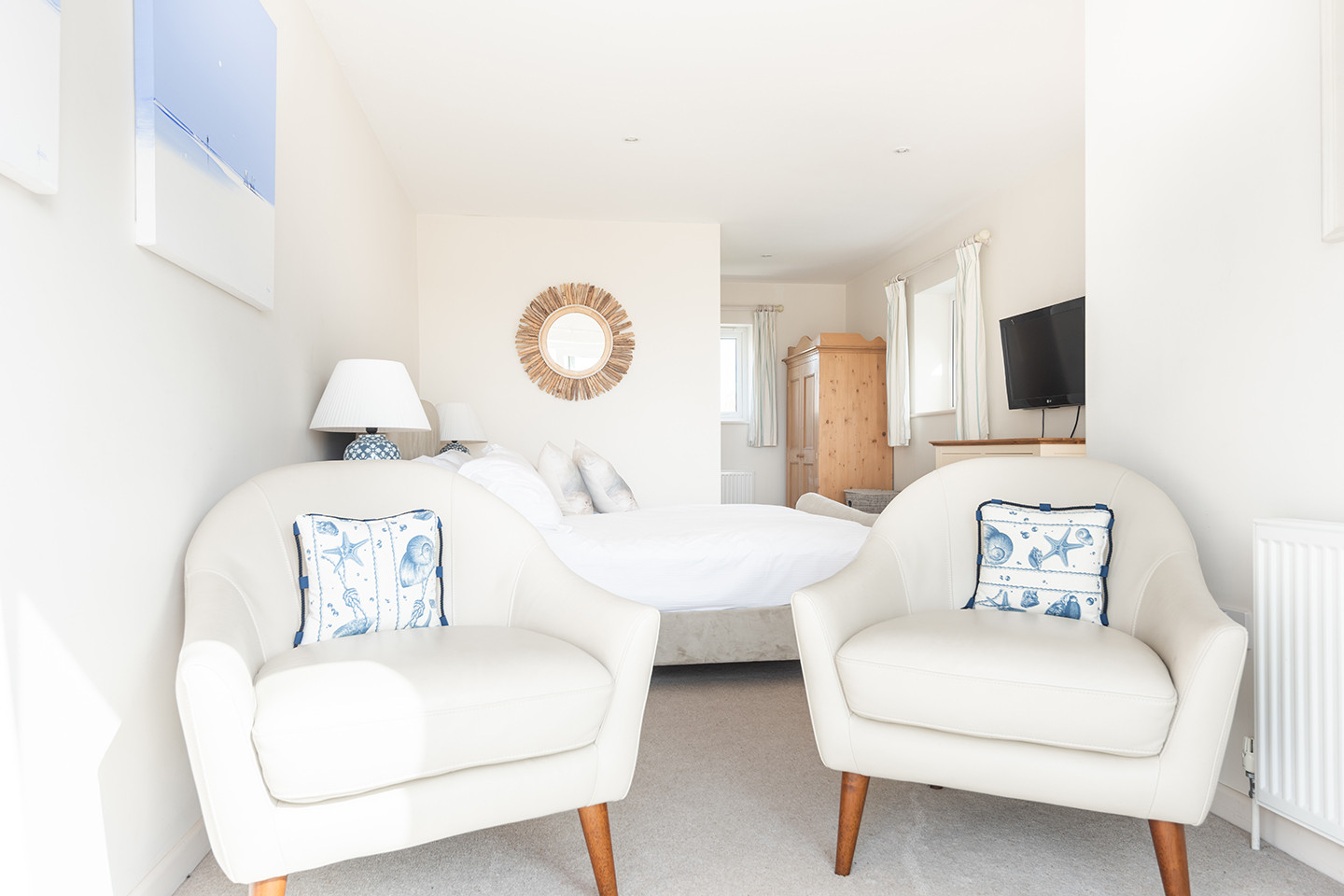 Another view of the seating area in the master bedroom. 