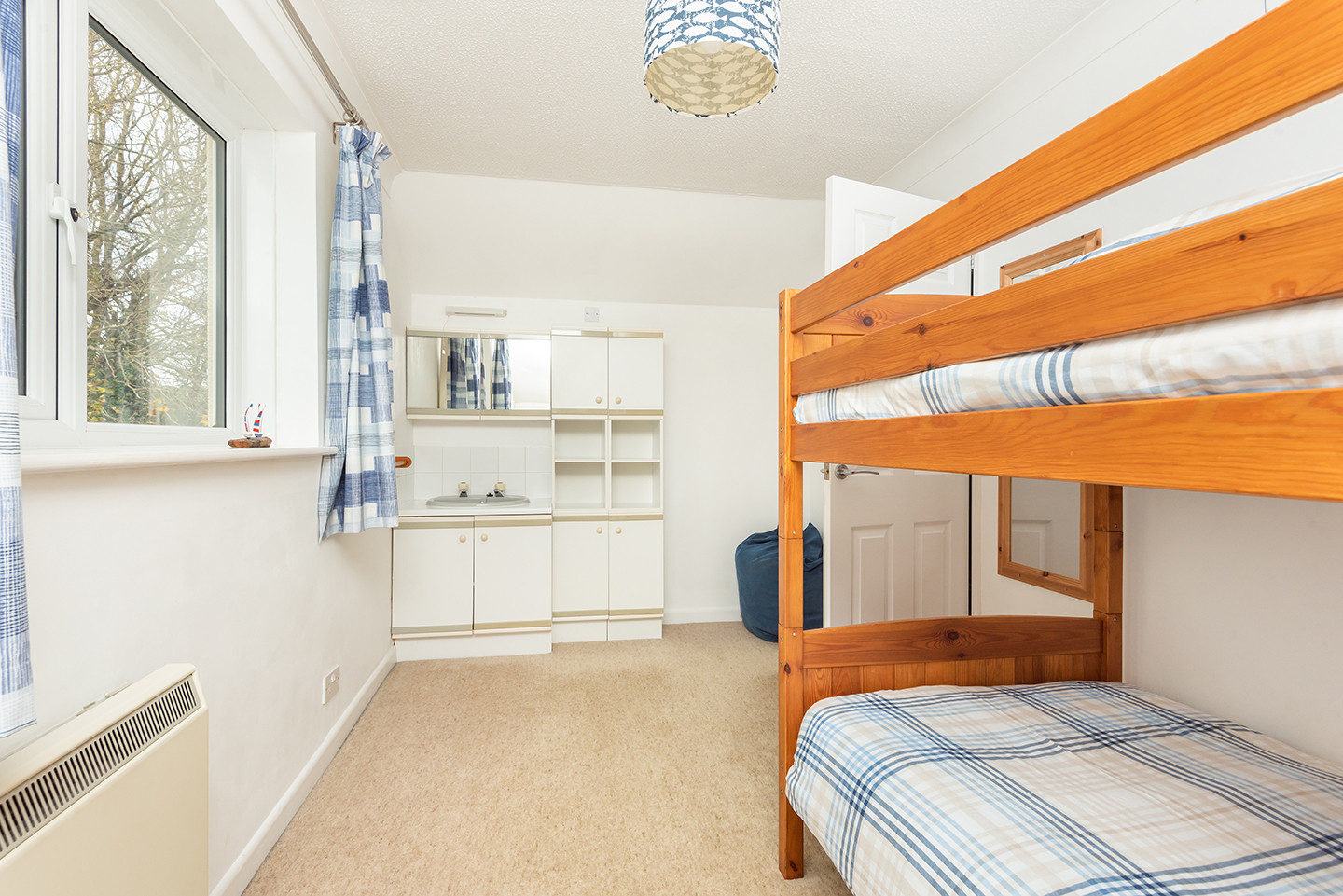 Another view of the bunk room at this holiday home in Chillington, Devon