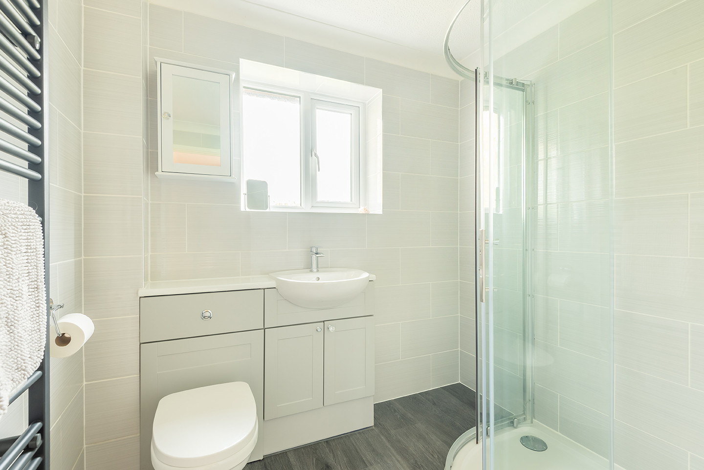 The modern shower room