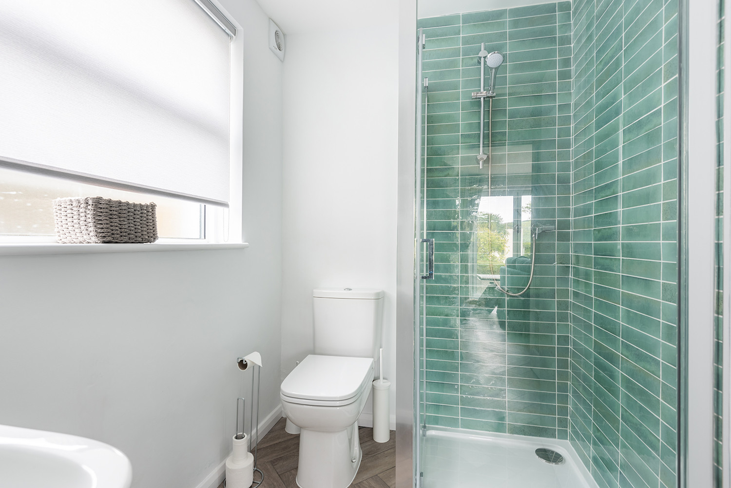 The ground floor shower room.