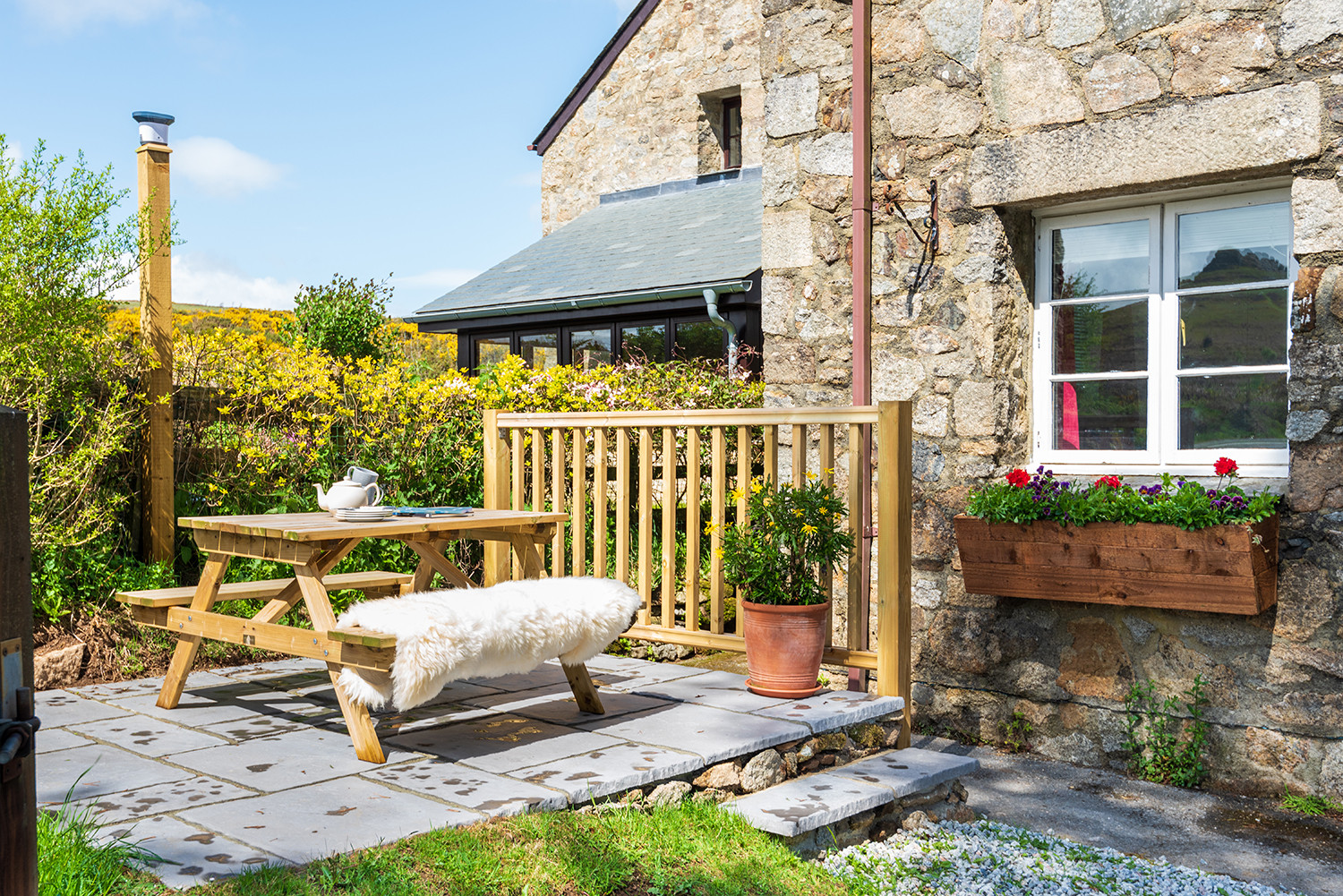 Lovely outside seating 