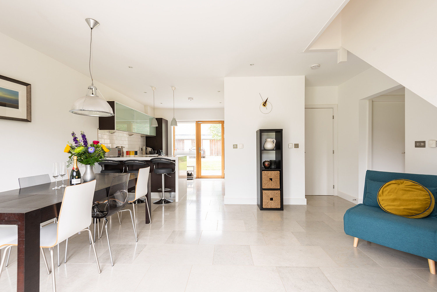 Spacious dining area
