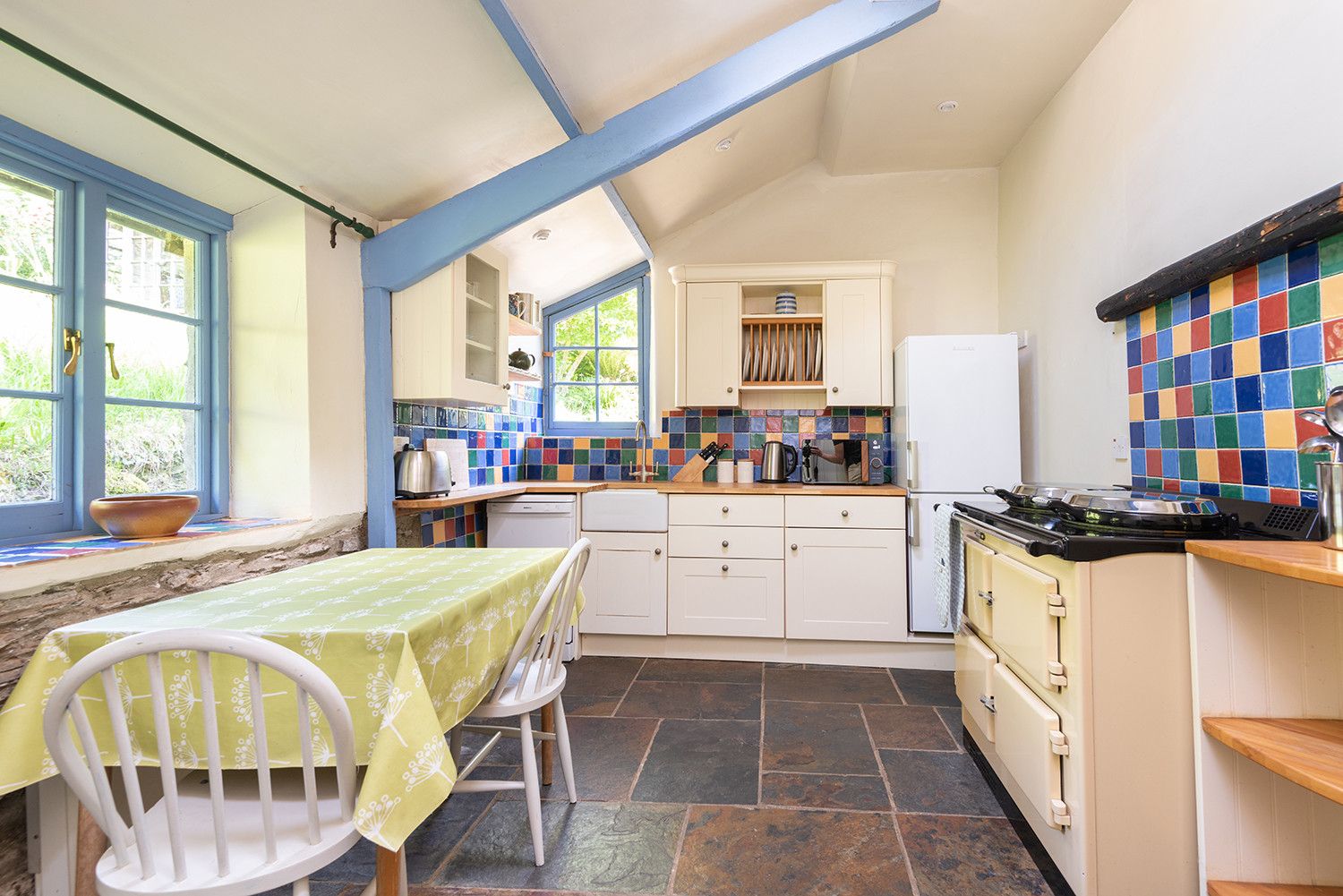 The country style kitchen with Aga