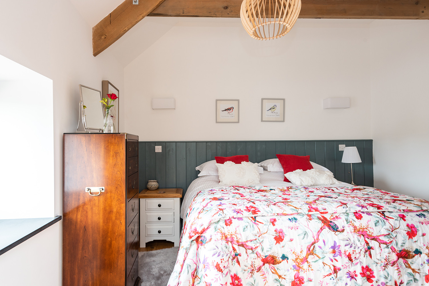 Bedroom one (the bird room) 