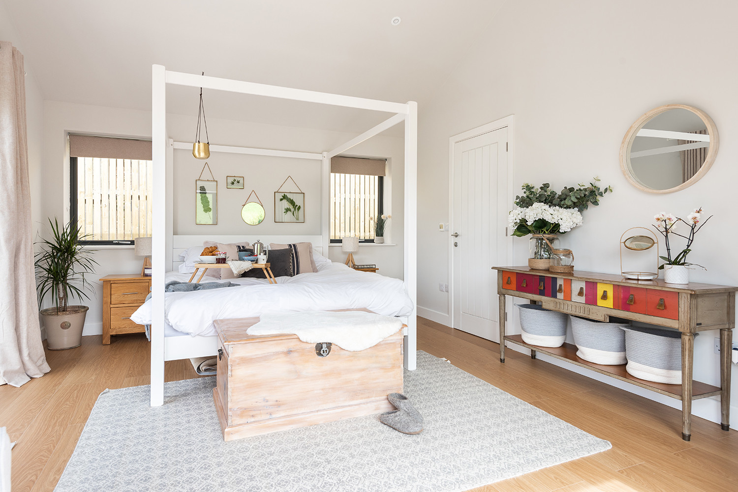 The master bedroom complete with super king bed 