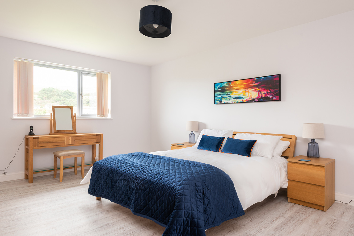 The ground floor master bedroom with en suite