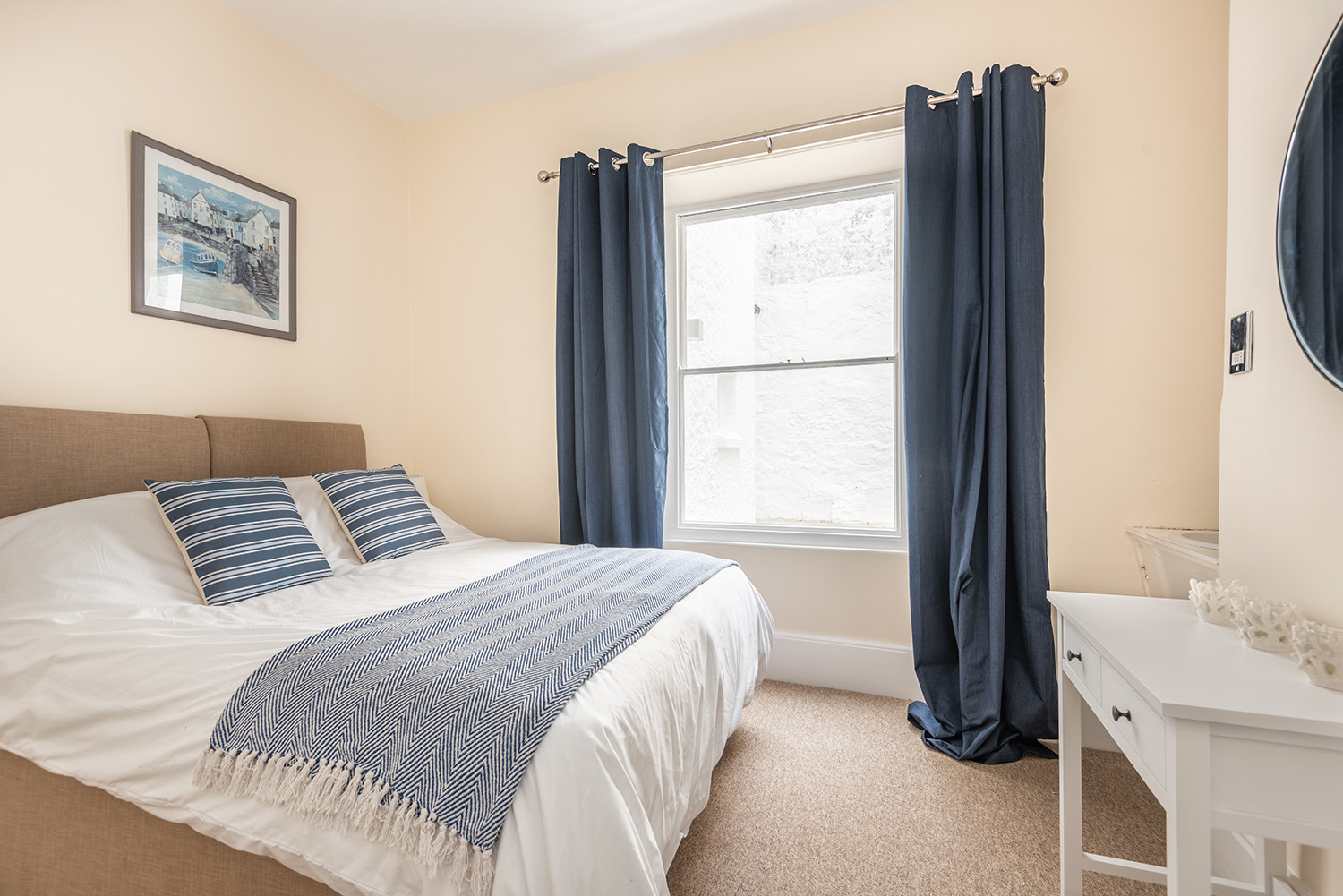 Bedroom 2. Ground floor. Kings size bed. Storage