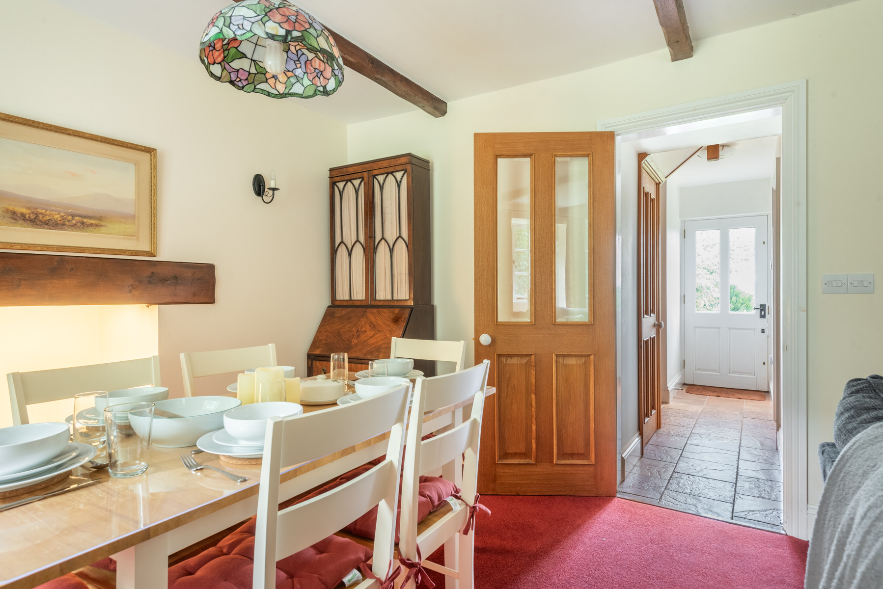 Another view of the dining space 