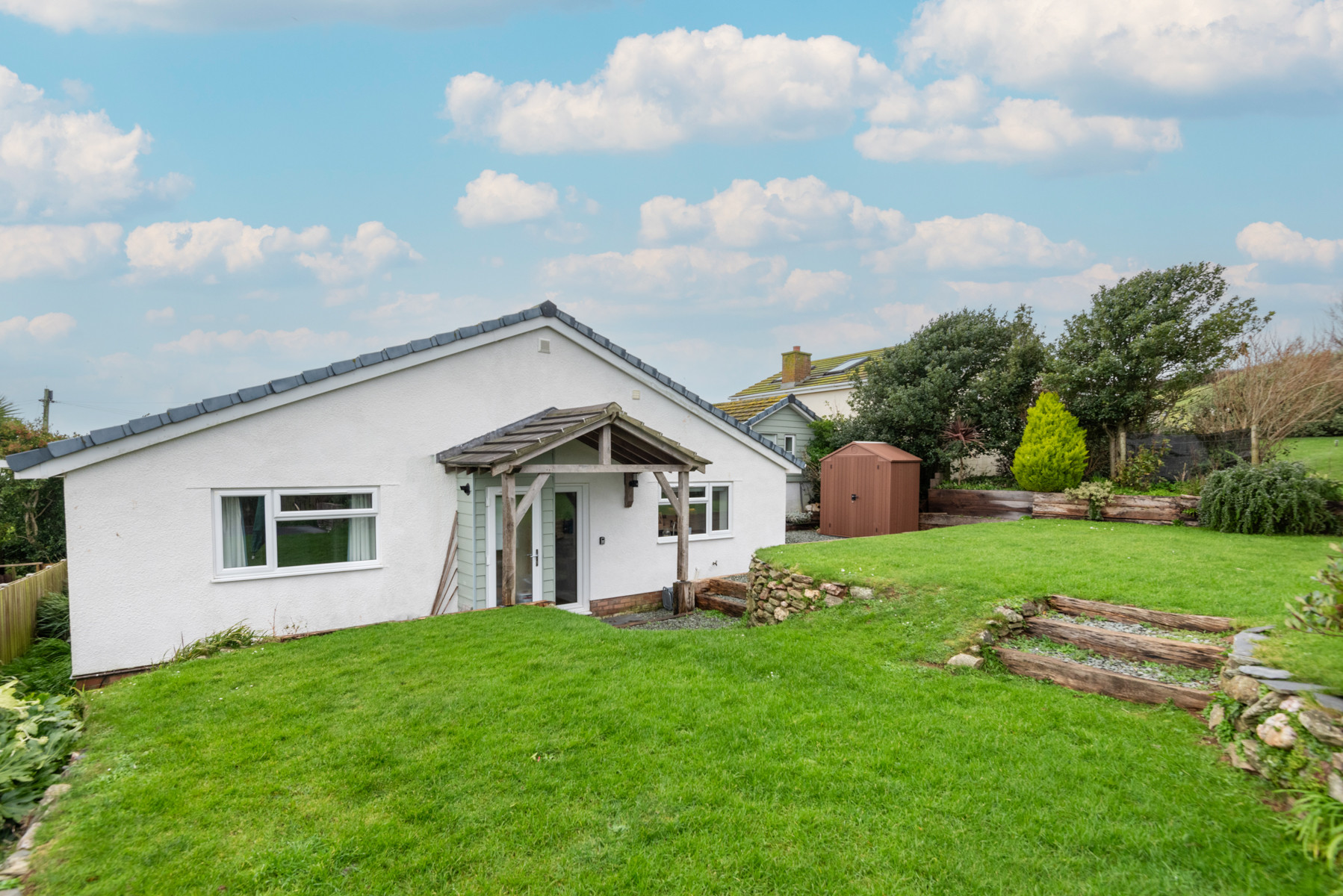 Rear garden looking down to the house