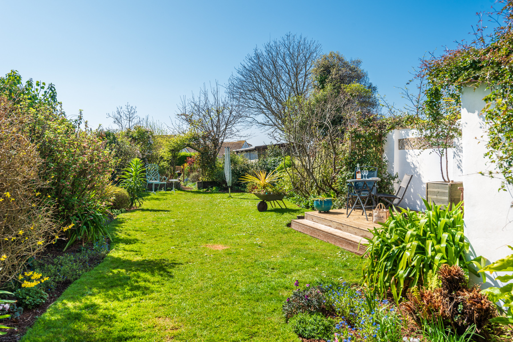 The beautiful rear garden.