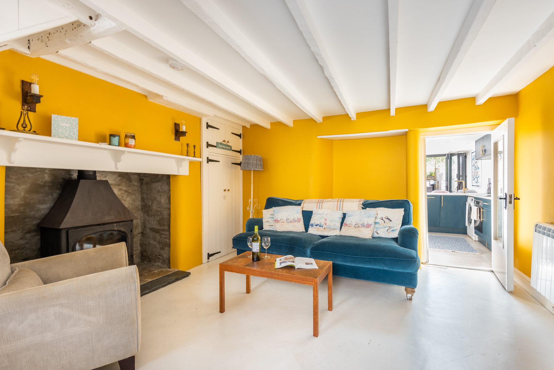 Tastefully furnished throughout for cosy winter breaks, or relaxing evenings after a day on the beach.