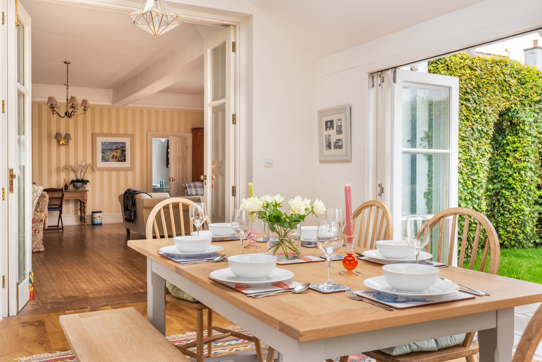 Enjoy some afternoon tea in the conservatory.