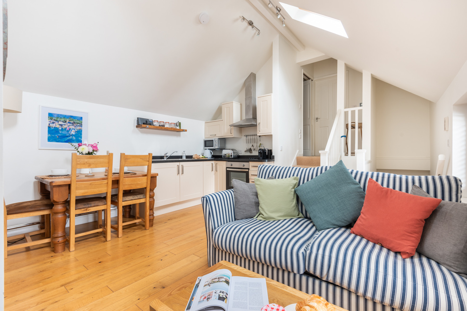 The open plan sitting living space