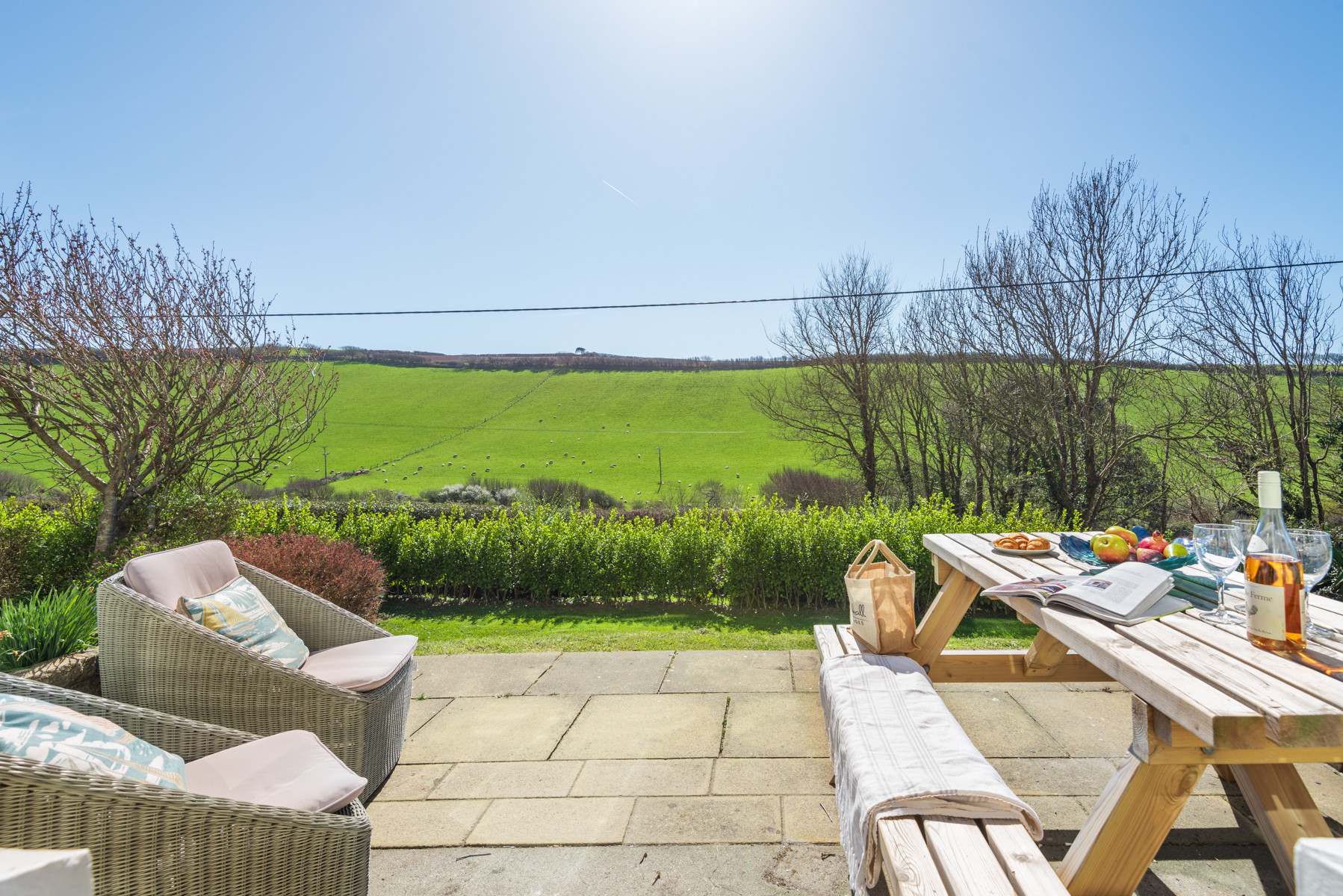 A fabulous terrace, accessed directly from the lounge.