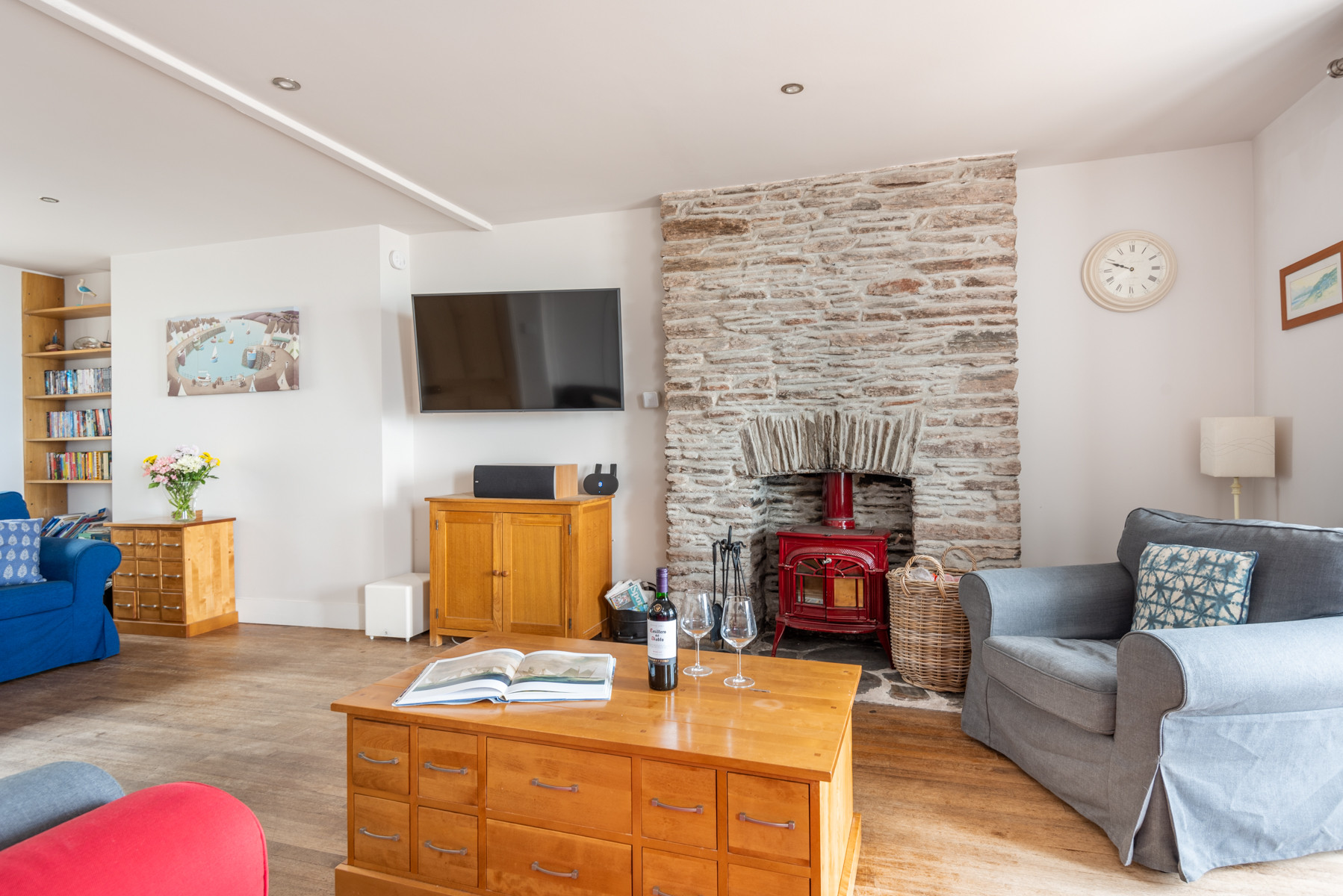 The large comfortable sitting room.