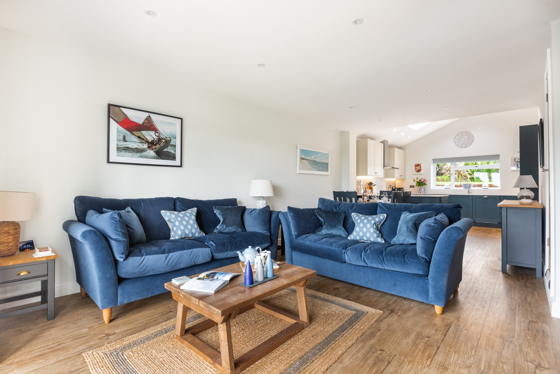 A view down the open plan room