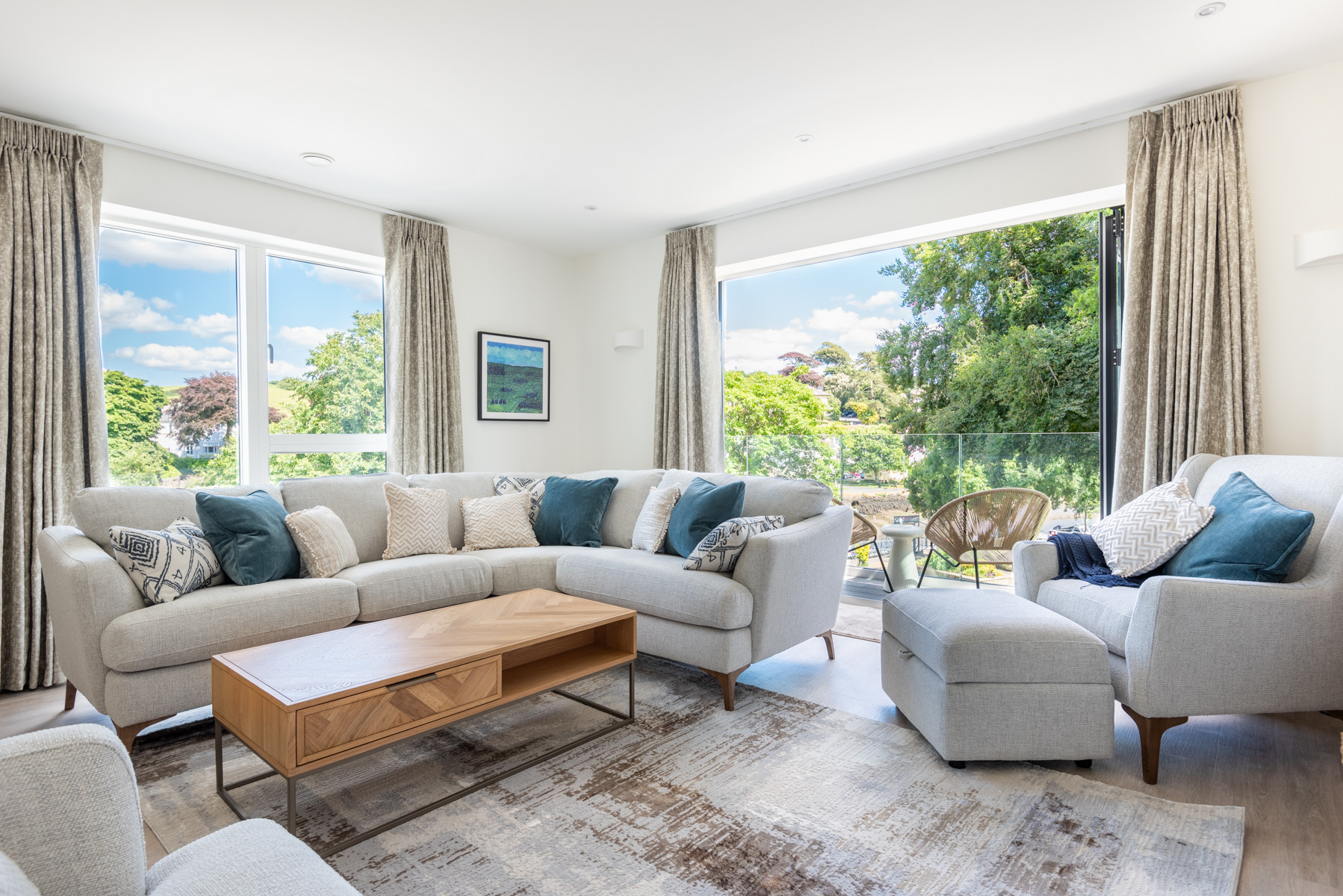 Another view of the comfortable sofas