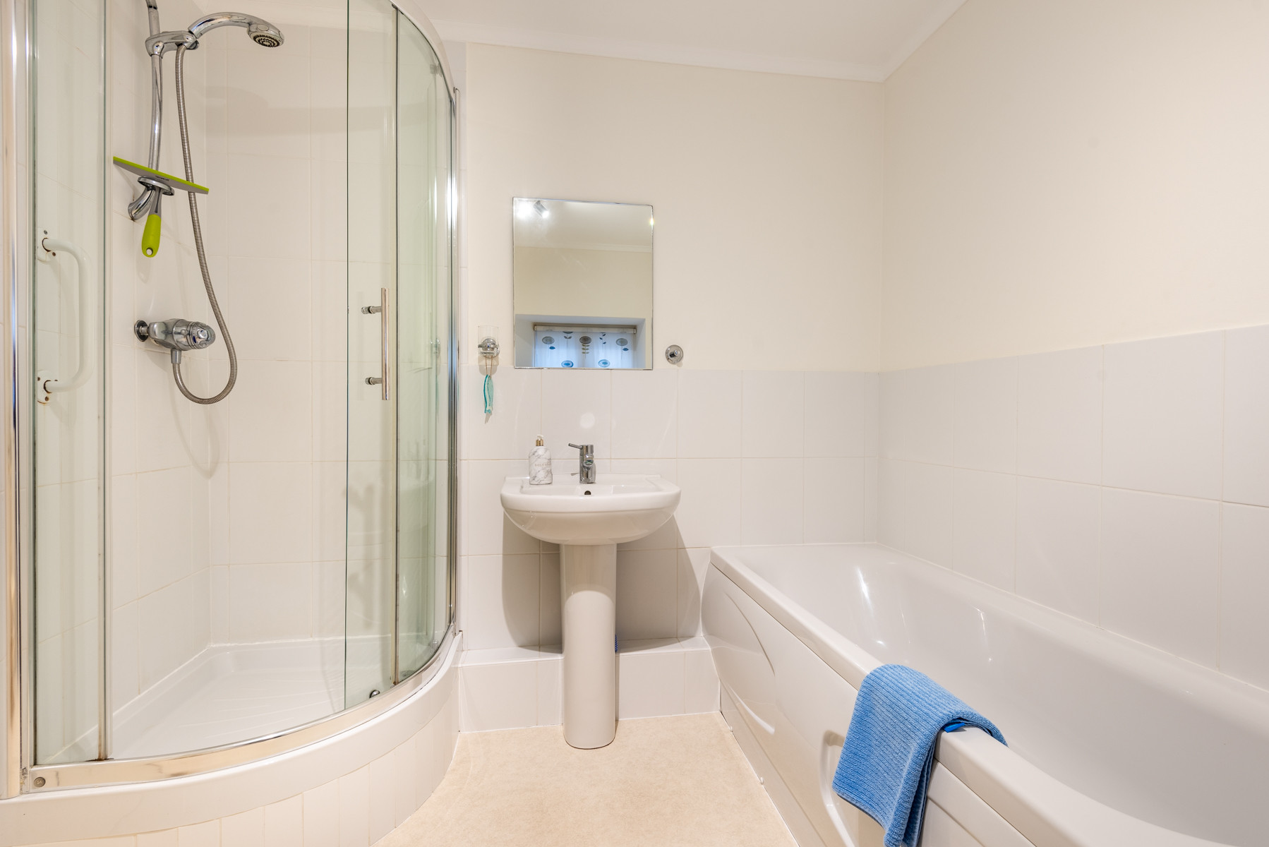 Bathroom with separate shower