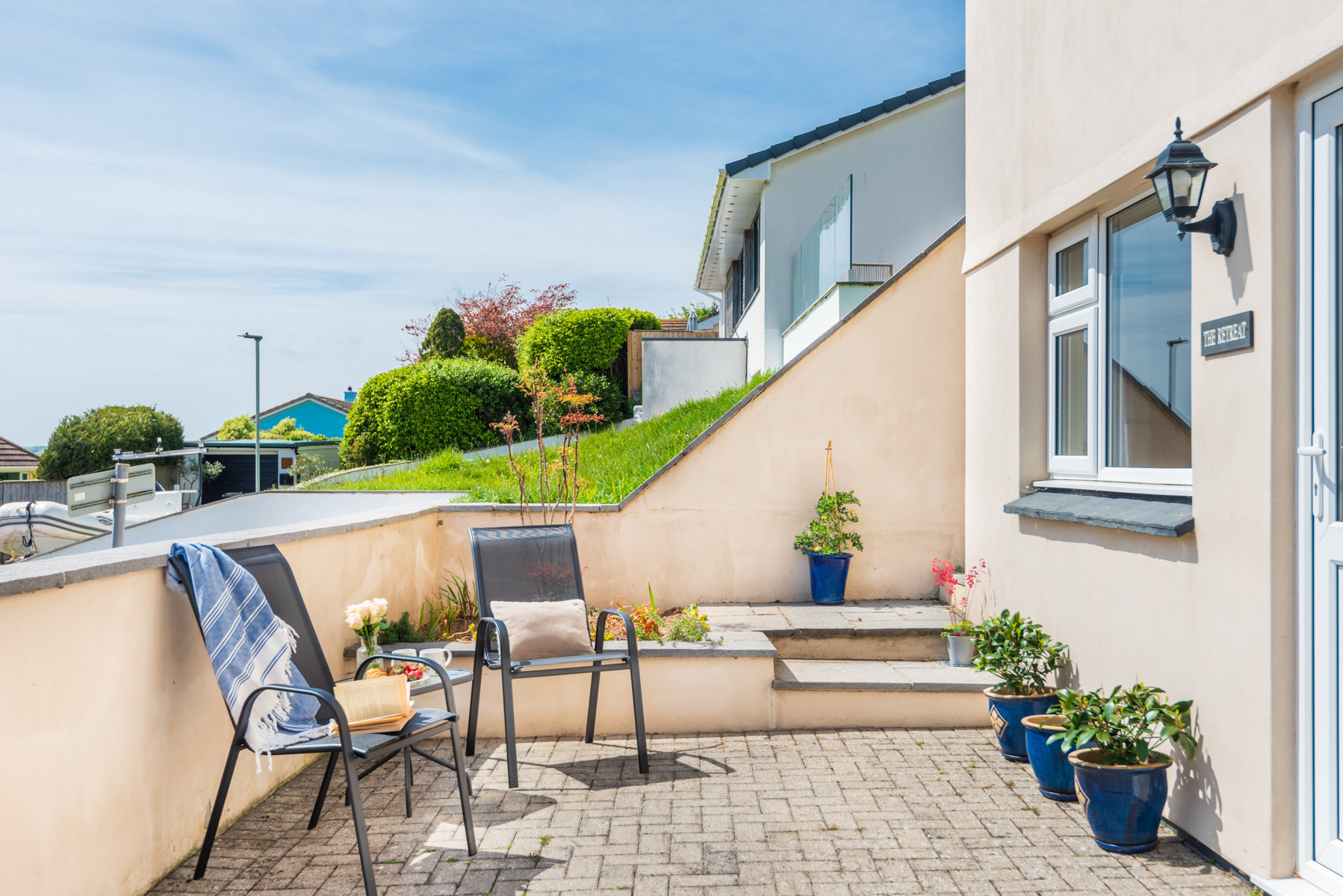 The sunny terrace