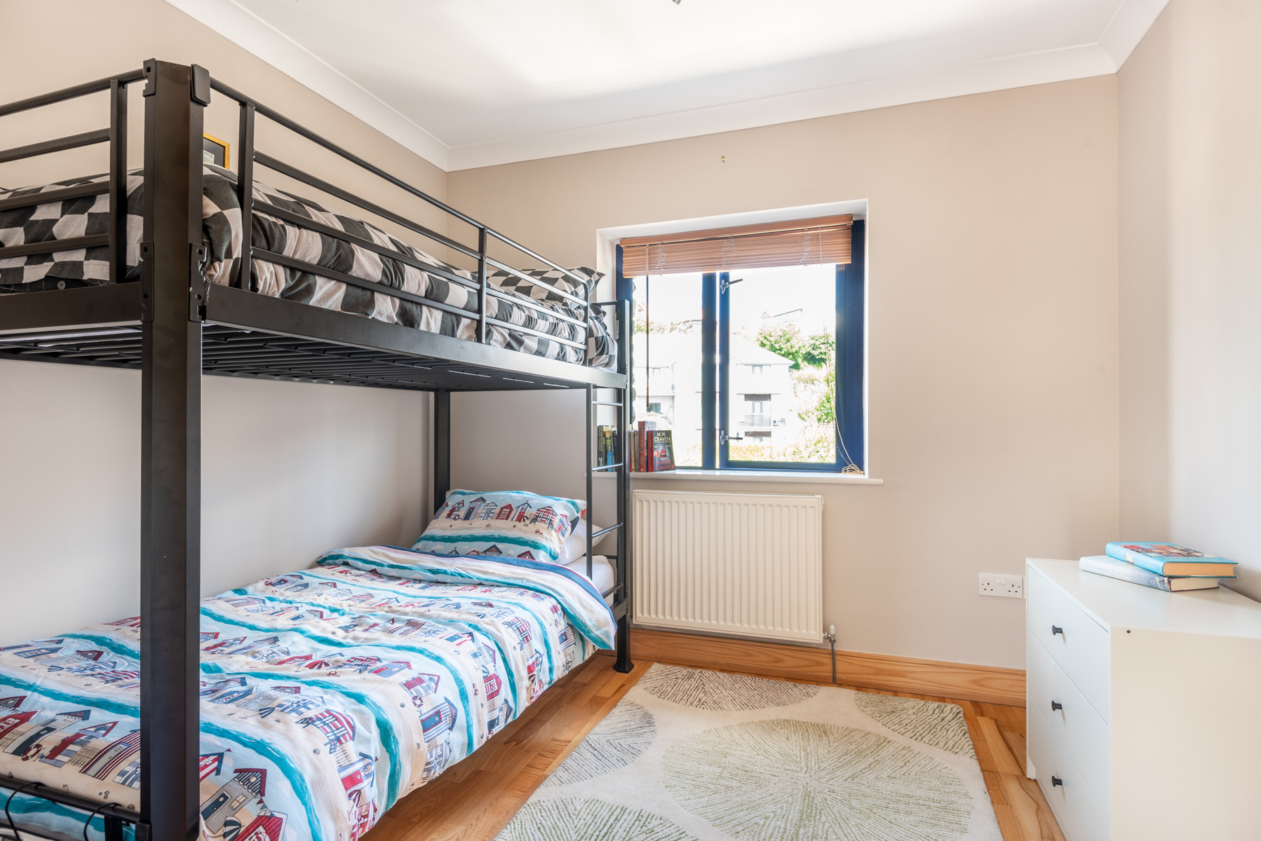 The third bedroom, ideal for children with a set of bunk beds.