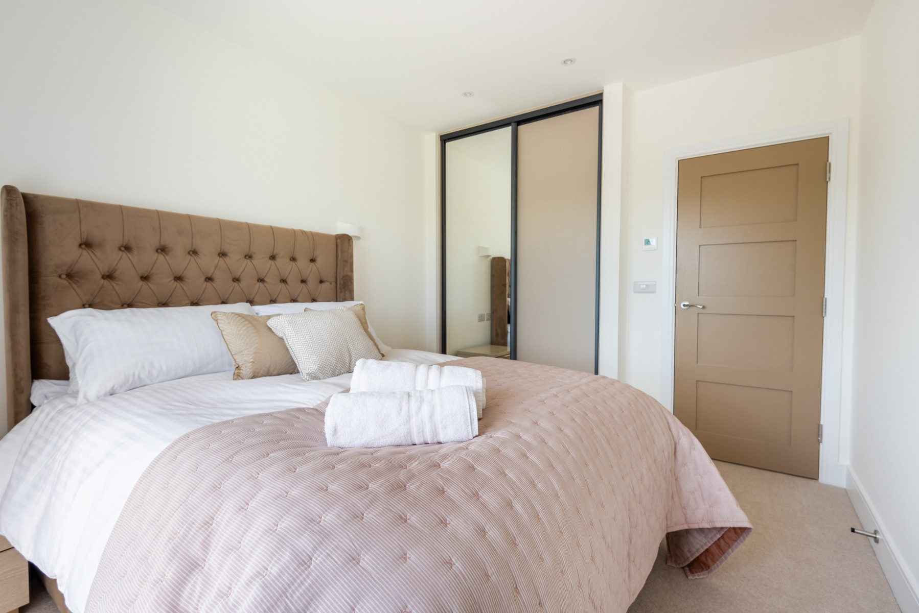 Bedroom 2 on the second floor with estuary views